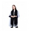 Women's Cashmere Scarves Shawls Super Soft Warm Scarf Winter Long Fashion Pure Color For Men - Black - CN188KNLM6H