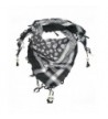 Lovarzi Skull Scarf for Men and Women - Trendy cotton square skull scarf - Black & White - C611I37BFQ7