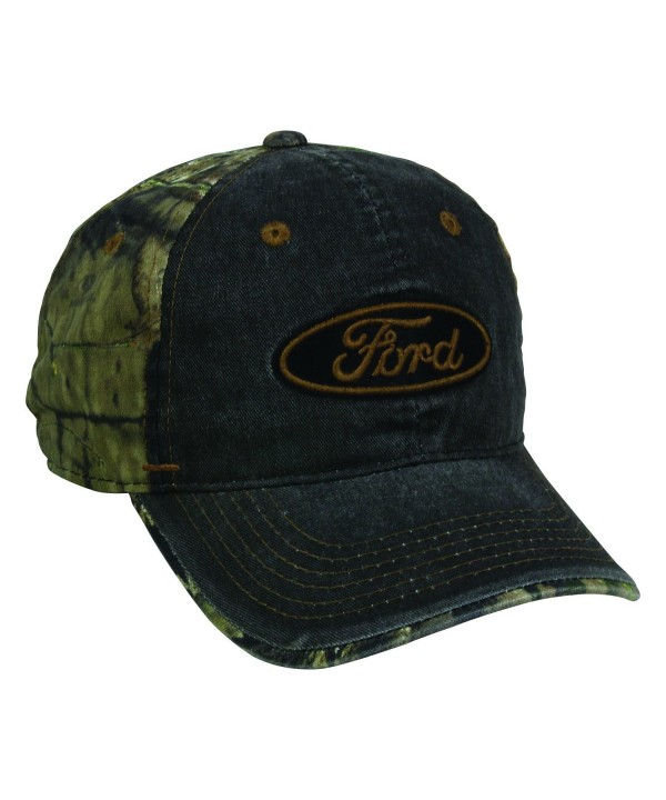 Ford Black Mossy Oak Break Up Country Fatigue Green Logo Cap Hat 179-Black / Realtree Xtra-One Size Fits Most - C917Z6MR2Q0