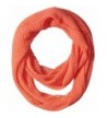 Steve Madden Women's Solid Mini-Fishnet Infinity Scarf - Coral - CI124PSURYX