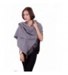 70" Long Pashmina Shawl Wraps Lambswool Scarf for Women Gift Box Idea - Grey - CX128S9N0VR