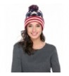 Zeagoo Women Men Crochet Knitted Ball Stripe Stars Winter Warm Beanie Hat Ski Cap - Five-pointed Star - C4185M24X7Q