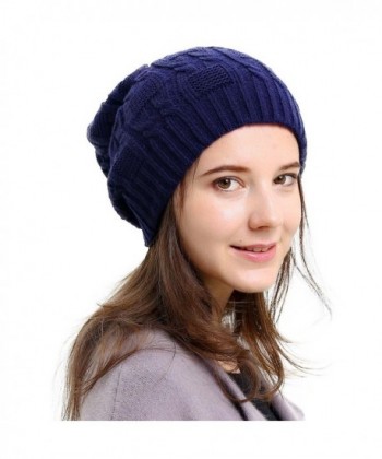 Slouchy Beanie Winter Double Oversized in Women's Skullies & Beanies