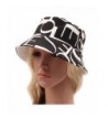 DZT1968(TM)Women Sun Bucket Hat Bohemian Style Printing Stripe Lattice Cap (A) - CV11AS6MDLL