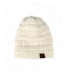 Gelante Mens Womens Winter Cable Knit Slouchy Beanie Skully Cap Hat - White - CO1875N3RM3