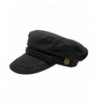 Men's Greek Fisherman Cotton Twill Hat - Black - Black - C5129ZP4VSJ