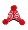 Womens Winter Fleece Earflap Snowflake in Women's Skullies & Beanies