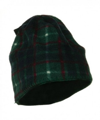 Plaid Design Winter Fleece Hat