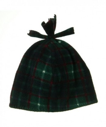 Plaid Design Winter Fleece Hat in Men's Skullies & Beanies