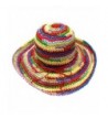 Multicolor Rainbow Floppy Sun Hat - CW1163BGTRF