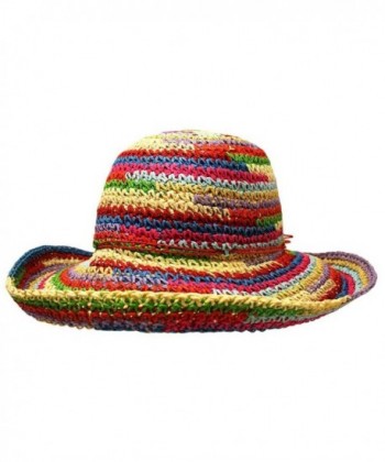Multicolor Rainbow Floppy Sun Hat
