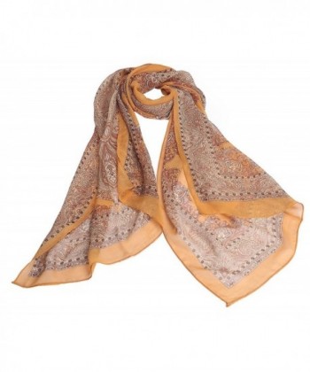 Jemis Women's Retro Scarf - Orange - CS11WCOLXU5