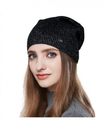 Womens Winter Beanie Women Glitter in Women's Skullies & Beanies