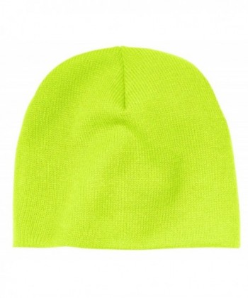 Port & Company Men's Beanie Cap - Neon Yellow - C811QDS14WX