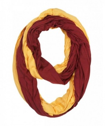 Women's Game Day Infinity Scarf - Maroon & Gold - CZ11UVL2CCT