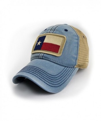 State Legacy Revival Texas Flag Patch Trucker Hat- Americana Blue - CT12H1XC5VR