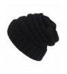 Spring fever Unisex Winter Slouch Thermal Fashion Cozy Stretch Baggy Beanie Hats - New Black - C612BZXQY6V