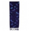 Batik Scarves - Dragonflies- Teal on Purple Only - Eggplant - CE123IVMBDX