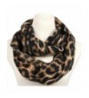 La Carrie Womens Leopard Print Infinity Scarf Loop Circle Neck Warmer - CG186485695