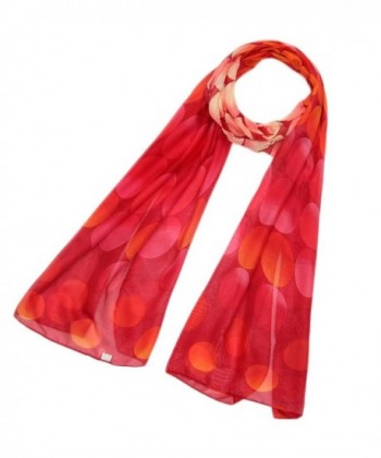 Fashion Gradient Ccolor Sheer Voile Shawl 16050CM Women Scarf for Clothes Decorating - Red - C817AAUIDI3