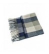 Scarves for Women - OKEER Plain Weave Plaid Style For Wraps Blanket - Bluegray - CA186I9L5YR