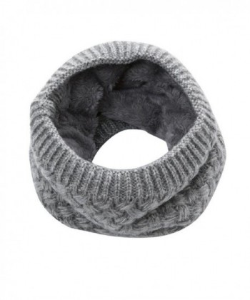 Unisex Winter Warm Scarf- Keepfit Fashion Nova Bufanda Thickness Knitted Collar for Men Women - Gray - CP188NYKO7M