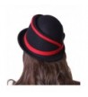 Koola Fedoras Fashion Organza BlackRed