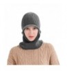 Vbiger Knitted Dual use Thickened Earmuff - Grey With Brim - CP186K0LNGE