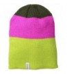 Coal Men's The frena Fine Knit Striped Beanie Hat - Neon Yellow - CA11V8791WJ