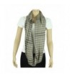 Toned Houndstooth Infinity Scarf Black
