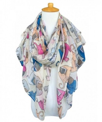 GERINLY Animal Print Scarves Elephant