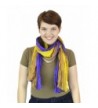 Belle Donne - Women's Cozy Scarf - Mix of Elegant Styles - Light Weight Scarves Shawls Wraps - Yellow-purple - C011L7JTC6D