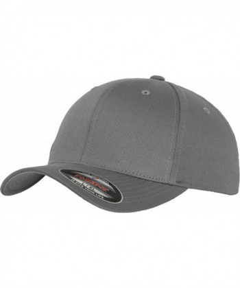 Flexfit Men's Athletic Baseball Fitted Cap - Grey - CK11OMMQGVB