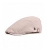 IL Caldo Unisex Spring & Summer Newsboy Cap Travel Linen cotton beret hat - Beige - CP12C5BHB7X