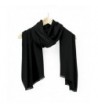 Oct17 Women Large Scarf Soft Cashmere Feel Shawls Wraps Winter Scarfs Light Scarves - Black - CD188ZY9G9K