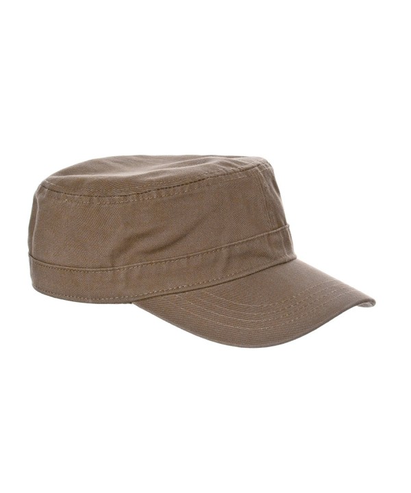 Riverberry Womens Fidel 100% Cotton Chino Cadet Hat - Olive - CE11KFQUXJ9