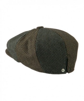 Mens Wool Blend Panel Cap