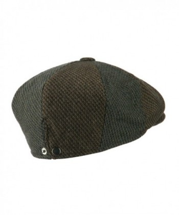 Mens Wool Blend Panel Cap in Men's Newsboy Caps