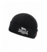 Lonsdale Men&acutes Beanie Hat Cap Black Embroided Lion Logo and Union Jack Flag - CU12OC9Q89L