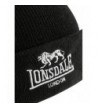 Lonsdale Men%C2%B4s Beanie Black Embroided in Men's Skullies & Beanies