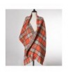 Womens Tartan Blanket Winter Orange in Fashion Scarves