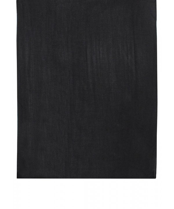 Capelli New York Solid Twill Weave Pashmina Loop Scarf - Jet Black - CC11IBUV0U7