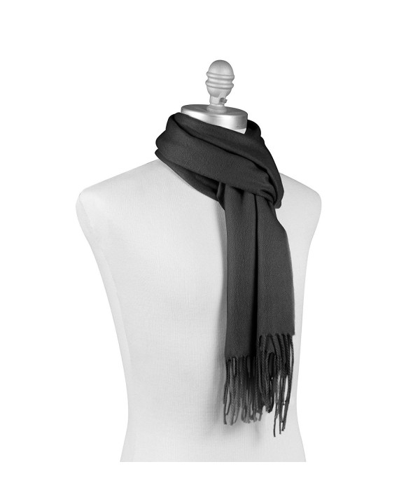 K&OumlLN Cashmere Wool Scarf for Woman and Men - Premium Quality 100% Pashmina Cashmere - Grey - C012D8TACLR