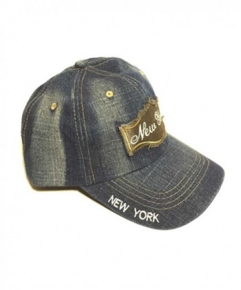 York City Patch Denim Baseball