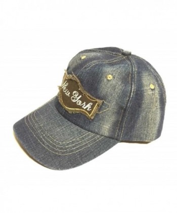 York City Patch Denim Baseball in Women's Baseball Caps