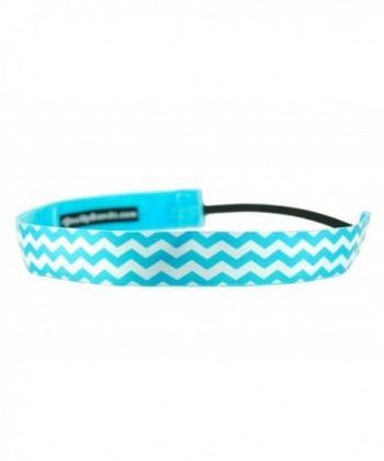 One Up Bands Women's Chevron Turquoise One Size Fits Most - Sky Blue - CU11K9XCTHR