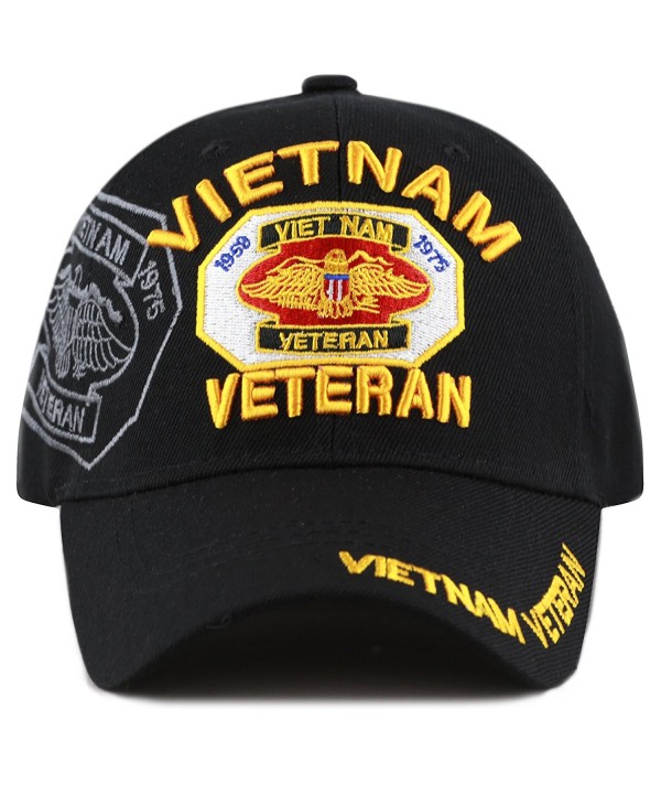 THE HAT DEPOT 1100 Official Licensed Vietnam Veteran(1959-1975) 3D Baseball Cap - Black - CZ129NDWZV3