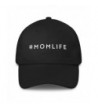 MOMLIFE Mom Life Hat Embroidered Dad Cap By MoodShop Stylish Perfect Gift for Moms - Black - CH17YKNMXMA