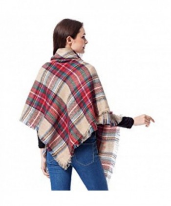 Moxeay Blanket Oversized Checked Pashmina