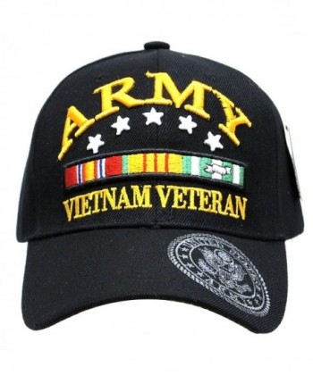 Embroidered U.S. Army Veteran Marine Navy Air Force Military U.S. Warriors Baseball Cap Hat - ARMY (VIETNAM) - CC11IVDHBED